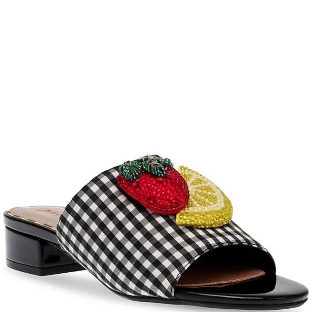 Betsy Johnson Fruit Lemon Strawberry Lindy Sandal